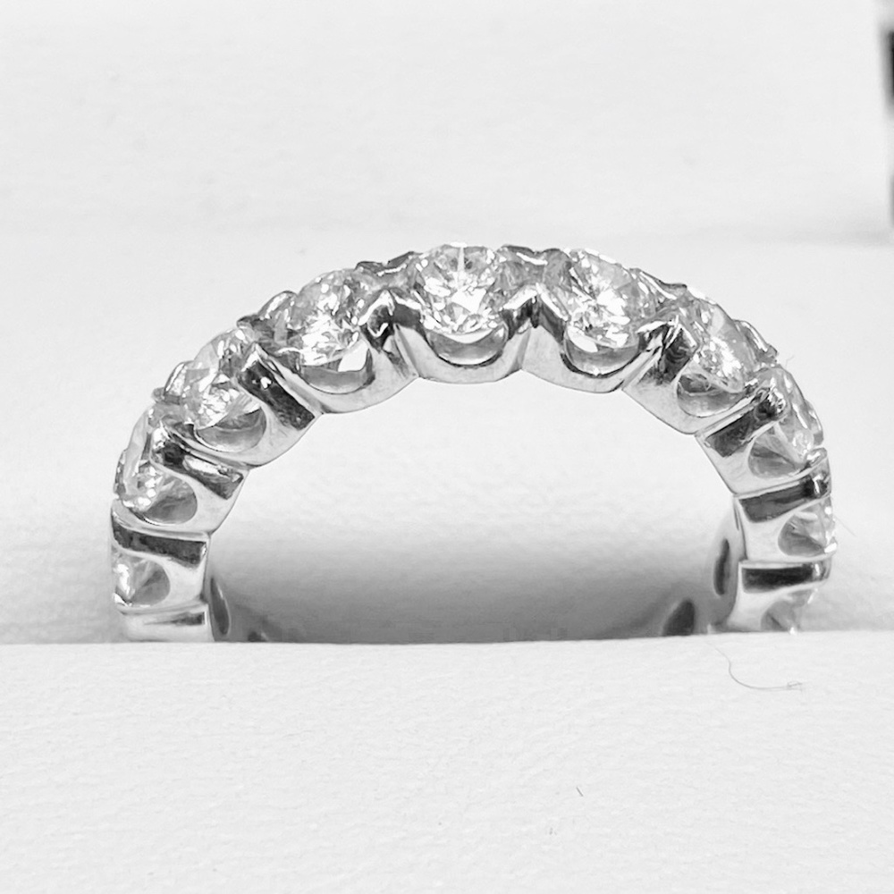 2.82ct natural diamonds platinum  Wedding Ring - size 6